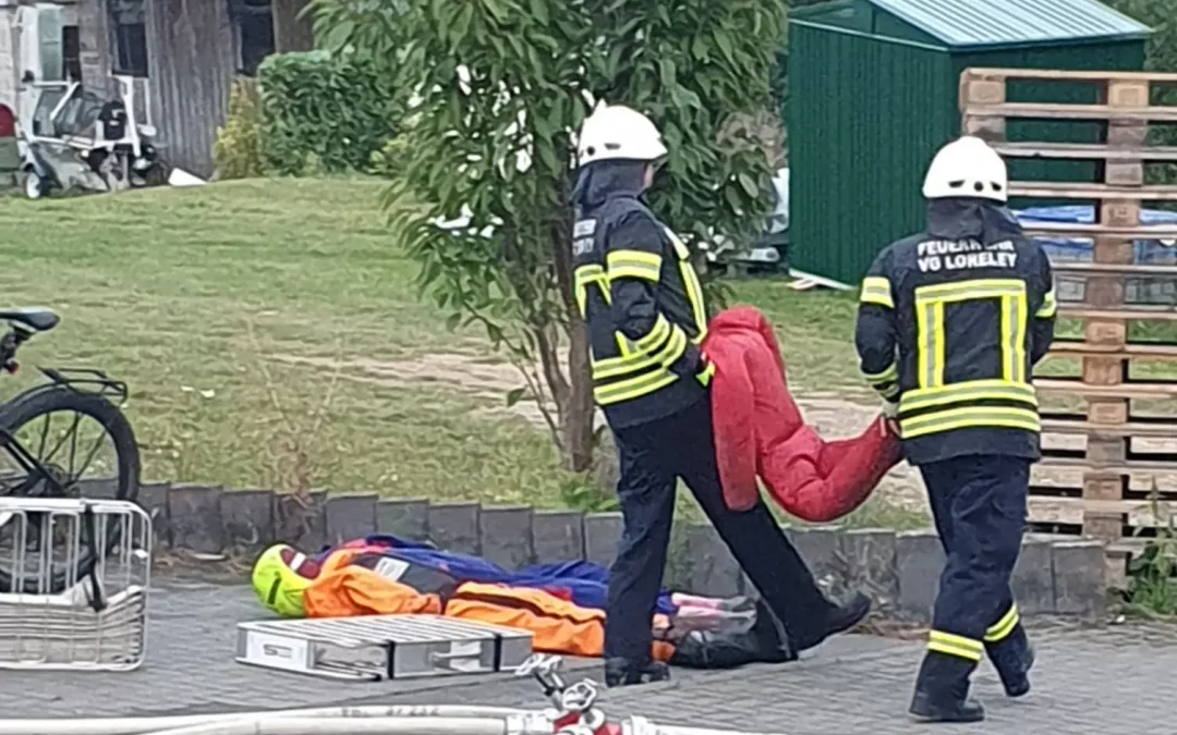 Feuerwehrübung auf unserem Betriebsgelände